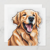 Golden Retriever Card (Voorkant / Achterkant)