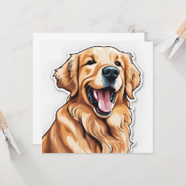 Golden Retriever Card