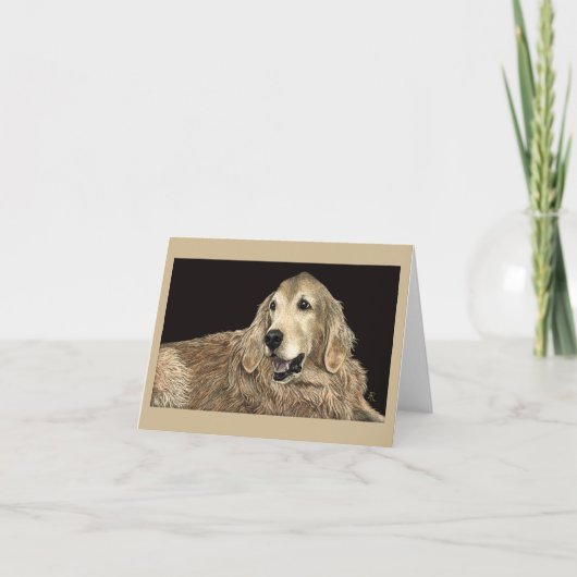 Golden Retriever Card Kaart (Voorkant)