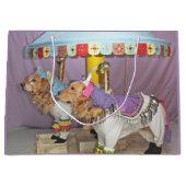 Golden Retriever Carousel Groot Cadeauzakje (Voorkant)