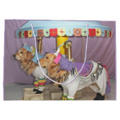 Golden Retriever Carousel Groot Cadeauzakje (Achterkant)