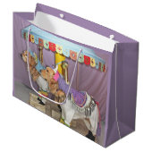 Golden Retriever Carousel Groot Cadeauzakje (Voorkant Gekanteld)