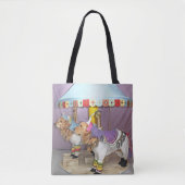 Golden Retriever Carousel Horses Tote Bag (Voorkant)