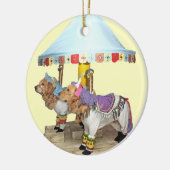 Golden Retriever Carousel Keramisch Ornament (Links)