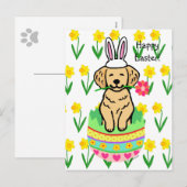 Golden Retriever Cartoon Feestdagenkaart (Voorkant / Achterkant)