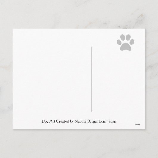 Golden Retriever Cartoon Feestdagenkaart (Achterkant)