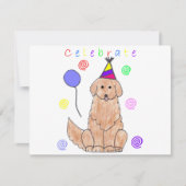 Golden Retriever Celebrate Kaart (Voorkant)
