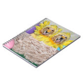 Golden Retriever Chicken in een Nest Notitieboek (Linkerzijde)