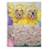 Golden Retriever Chicken in een Nest Notitieboek (Voorkant)