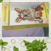 Golden Retriever Chocolate Rabbits in dozen Theedoek (Gevouwen)