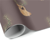 Golden Retriever Christmas Antler Wrapping Paper Cadeaupapier (Rol Hoek)