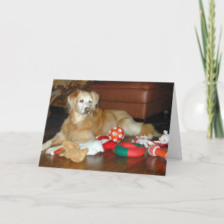 Golden Retriever Christmas Card Feestdagen Kaart