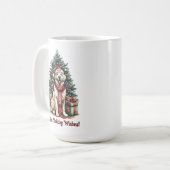 Golden Retriever Christmas Hondenliefhebber Cadeau Koffiemok (Voorkant links)