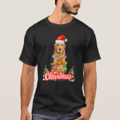 Golden Retriever Christmas Idea For Kids & Santa H T-shirt (Voorkant)