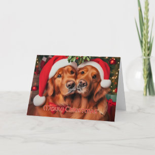 Golden Retriever Christmas Knuffel Kaart
