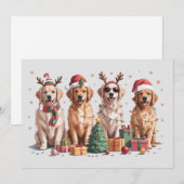 Golden Retriever Christmas Lover Dog Mom Kerstmis Feestdagenkaart (Voorkant / Achterkant)