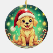 Golden Retriever Christmas Ornament (Achterkant)