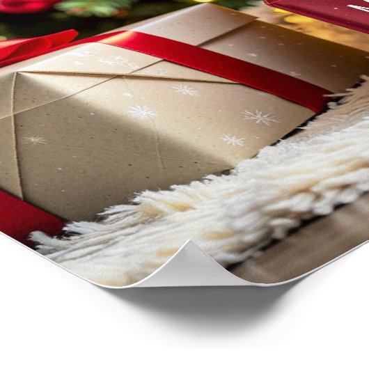 Golden Retriever Christmas Poster (Hoek)