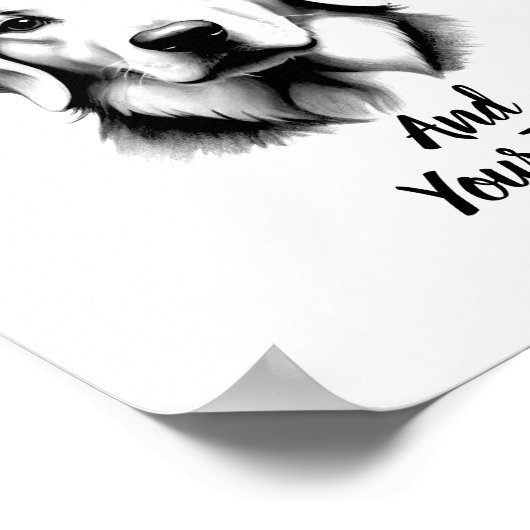 Golden Retriever Christmas Poster Instant Download (Hoek)