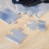 Golden Retriever Christmas Red Truck Holiday Legpuzzel (Zijkant)