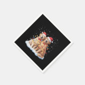Golden Retriever Christmas Santa Hat Reindeer Servet (Hoek)