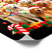 Golden Retriever Christmas Tree Ornament Decor Xma Poster (Hoek)