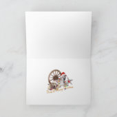 Golden Retriever Christmas Westerne stijl Feestdagen Kaart (Binnen)