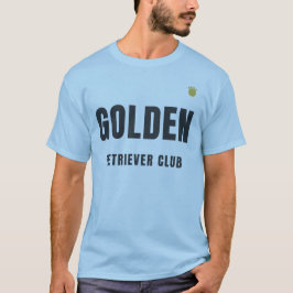 Golden Retriever Club | Minimalistisch ontwerp voo T-shirt