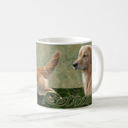 Golden Retriever collage Mok (Voorkant rechts)