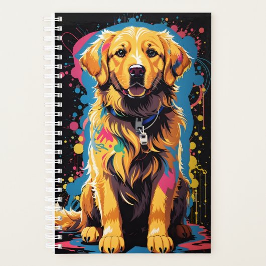 golden retriever Color Splash Planner (Voorkant)