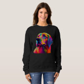 Golden Retriever Colorful Pop Golden Retriever Trui (Voorkant volledig)