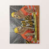 Golden Retriever Construction Workers Legpuzzel (Verticaal)