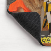 Golden Retriever Construction Workers Muismat (Hoek)