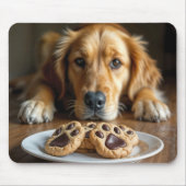 Golden Retriever Cookies Muismat (Voorkant)