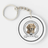 Golden Retriever Credo Sleutelhanger (Voorkant)