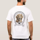 Golden Retriever Credo T-shirt (Achterkant)