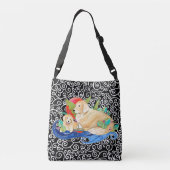 Golden Retriever Cross body of Canvas tas (Achterkant)