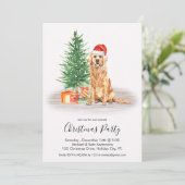 Golden Retriever Cute Hondenliefhebber kerst Kaart (Staand voorkant)
