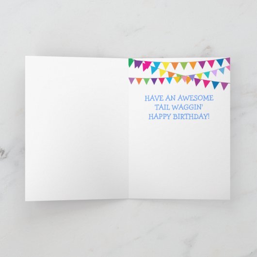 Golden Retriever Cute Puppy Birthday Kaart (Binnen)