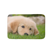 Golden Retriever Cute Puppy Dreaming Meadow, klein Badmat (Voorkant)