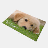Golden Retriever Cute Puppy Dreams Dog Pet Welkom Deurmat (Schuin)