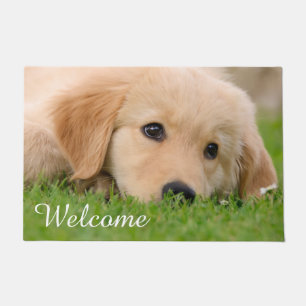 Golden Retriever Cute Puppy Dreams Dog Pet Welkom Deurmat