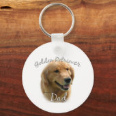 Golden Retriever Dad 2 Sleutelhanger (Voorkant)