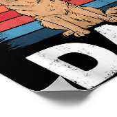 Golden Retriever Dad Shirt Mannen Daddy Hondenlief Poster (Hoek)