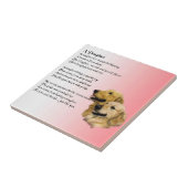 Golden Retriever - Daughter gedicht Tile Tegeltje (Zijkant)