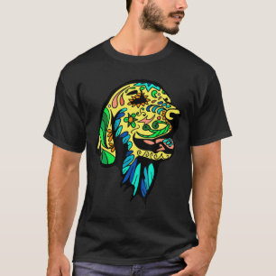 Golden Retriever Day of the Dead Sugar Skull T-shirt