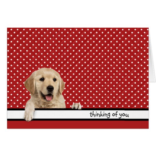 Golden Retriever denken aan jou (Voorkant Horizontaal)