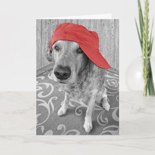 Golden Retriever denkt aan jou Kaart (Voorkant)