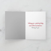 Golden Retriever denkt aan jou Kaart (Binnen)