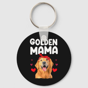 Golden Retriever Design voor Mom Women Golden Retr Sleutelhanger